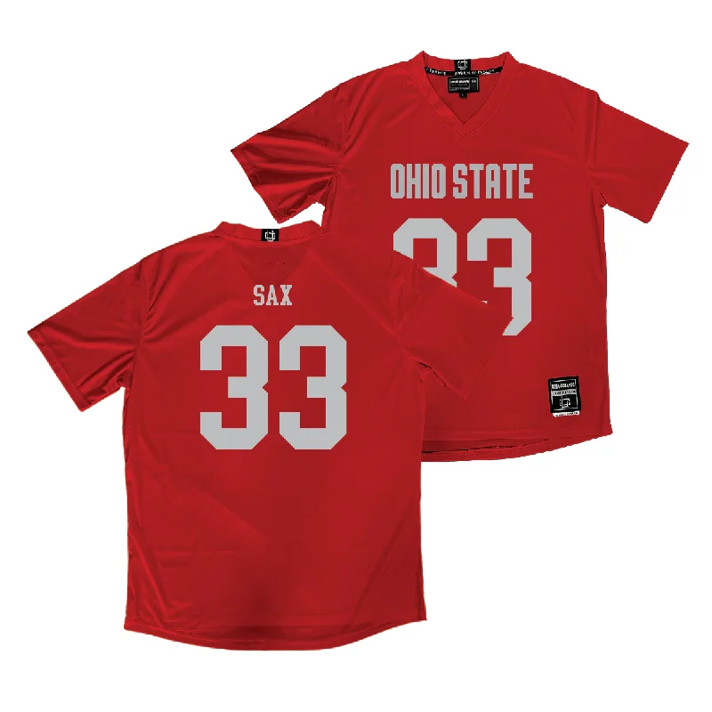 Ohio State Women's Lacrosse Red Jersey - Leah Sax Exclusive Jersey Tee