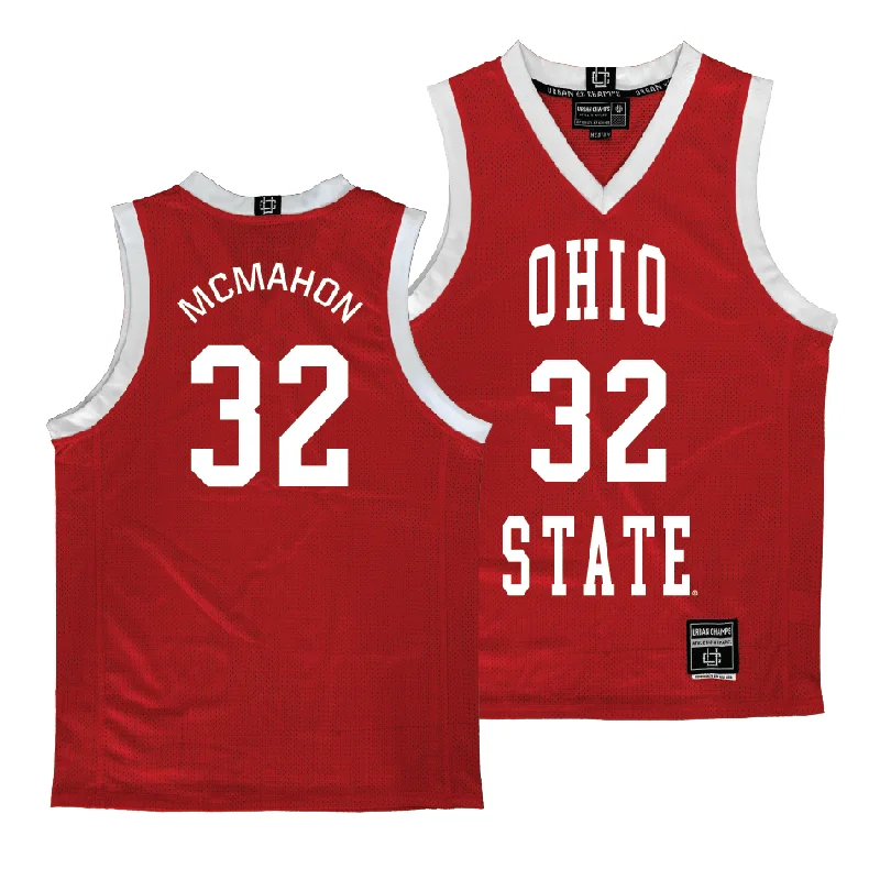 Ohio State Women's Red Basketball Jersey - Cotie McMahon Short Sleeve Jersey Top