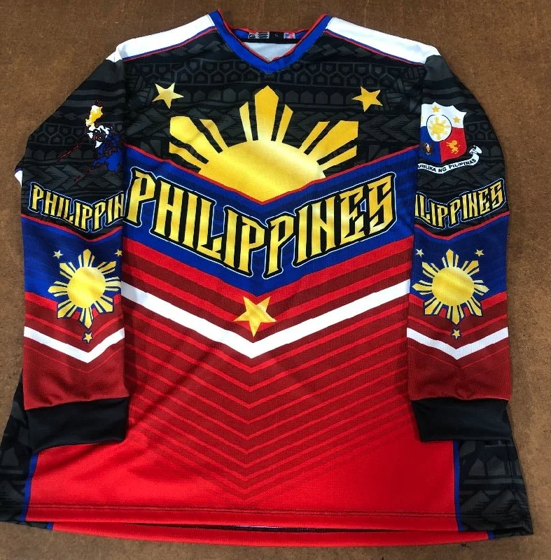 Philippines Sun Bike Jersey Long Sleeve Pastel Jersey Tee