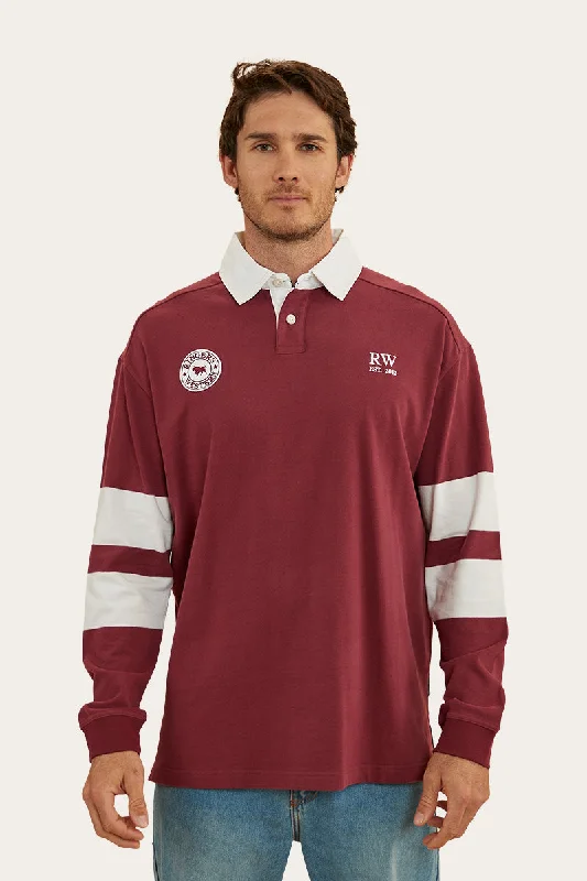 Rivalry Unisex Rugby Jersey - Maroon Casual Jersey Blouse