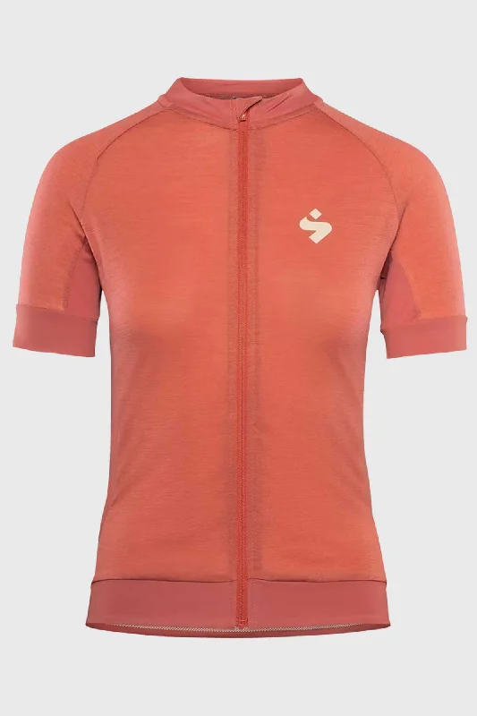 Sweet Protection Women's Crossfire Merino SS Jersey - Rosewood Organic Jersey Tee