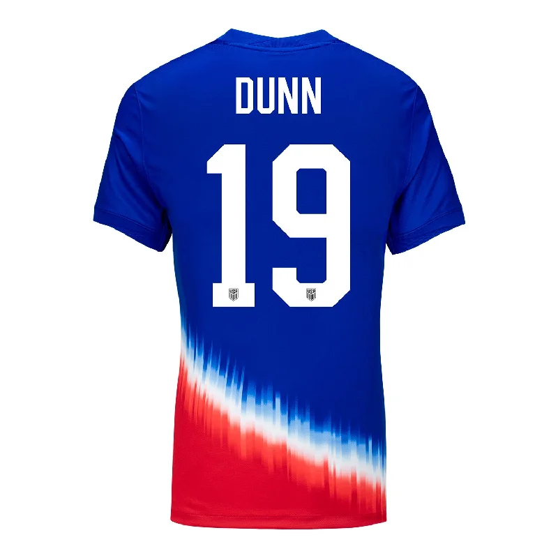 Women's Nike USWNT 2024 American Icon Away Dunn 19 Stadium Jersey Classic Jersey Tee