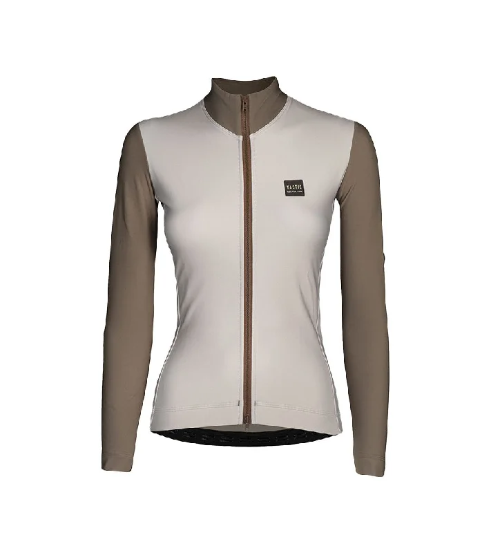 Women's Origin Long Sleeve Jersey - Beige Minimalist Jersey Tee