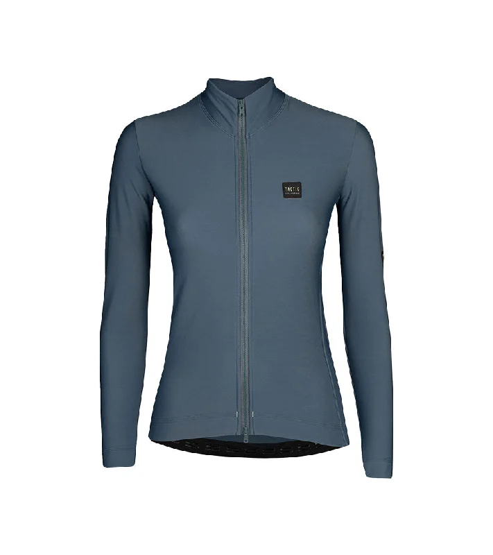 Women's Origin Long Sleeve Jersey - Blue Boat Neck Jersey Shirt