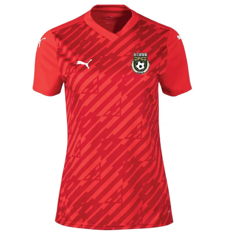 Women's Puma Team Ultimate Jersey- Red Casual Jersey Blouse