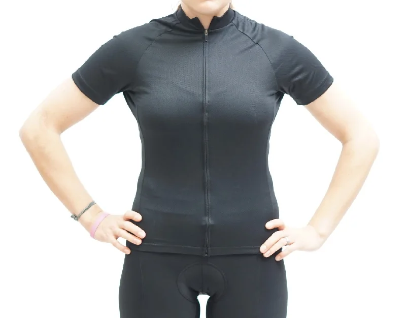 Women's Ride Fit Jersey - Black Stylish Jersey Top