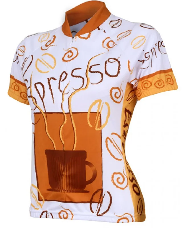 Espresso Women's Cycling Jersey (S, L) Bright Color Jersey Top