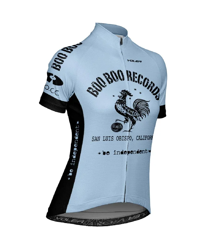 W. PELOTON RACE JERSEY - BOO BOO GLACIER BLUE Polo Neck Jersey Top