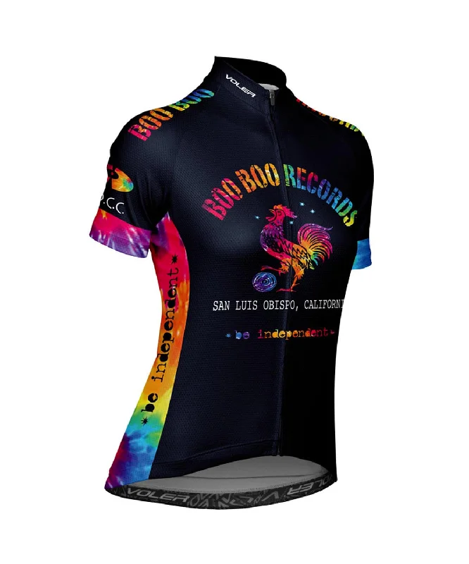 W. PELOTON RACE JERSEY - BOO BOO TIE DYE Floral Jersey Blouse