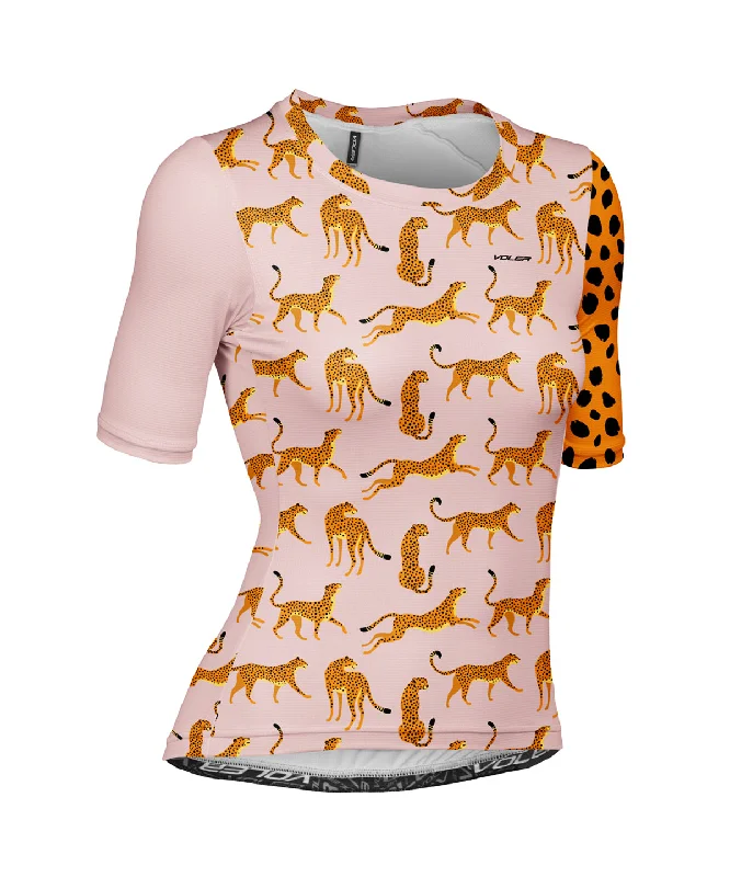 W. PRO AIR ZIPPERLESS JERSEY- CHEETAH Holiday Jersey Tee