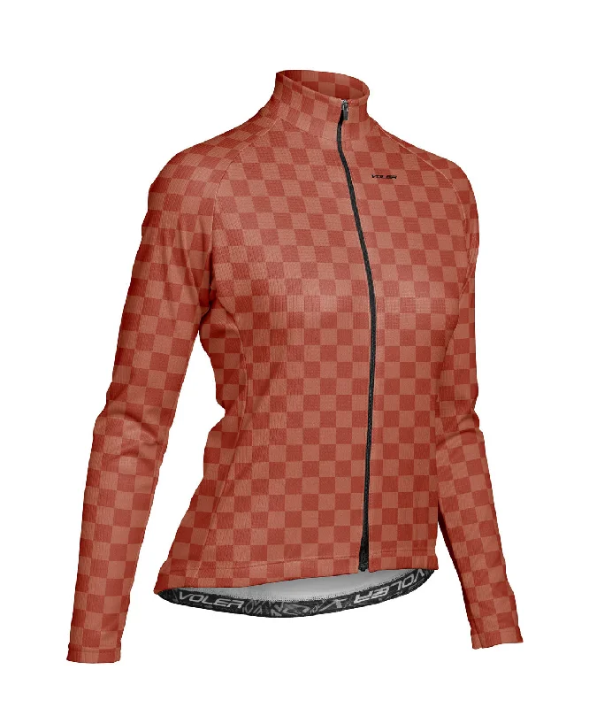 W. PELOTON THERMAL JERSEY - CHECKERS Long Sleeve Jersey Tee