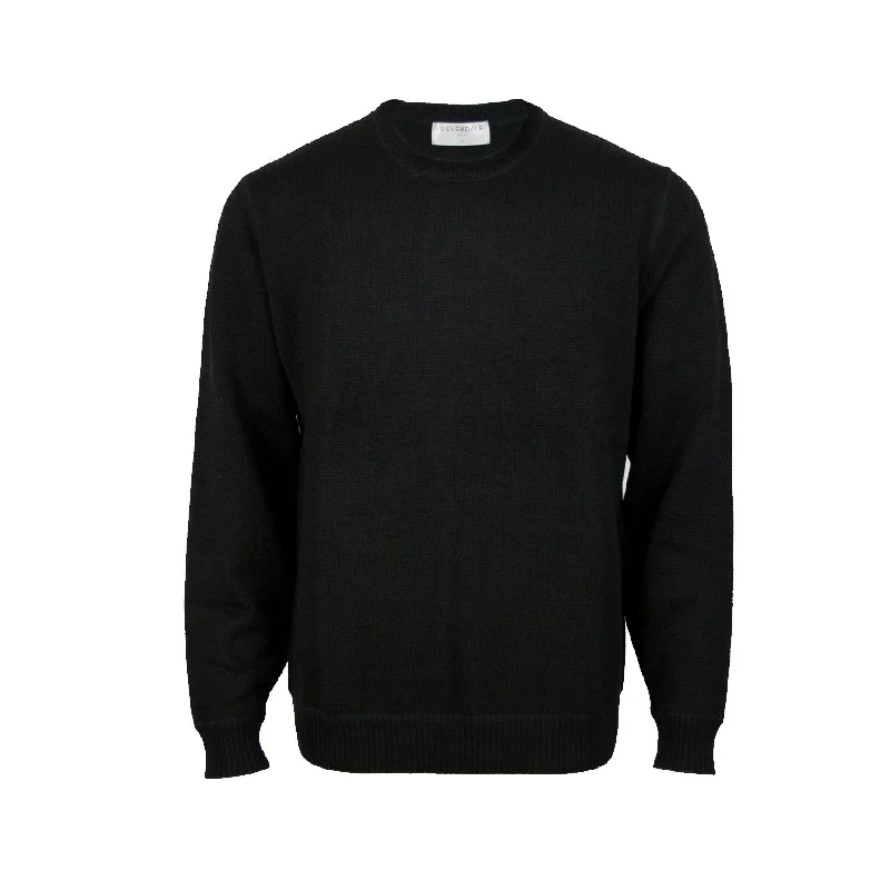 Silverdale - Crew Neck Jersey - Black Sophisticated Jersey Tee