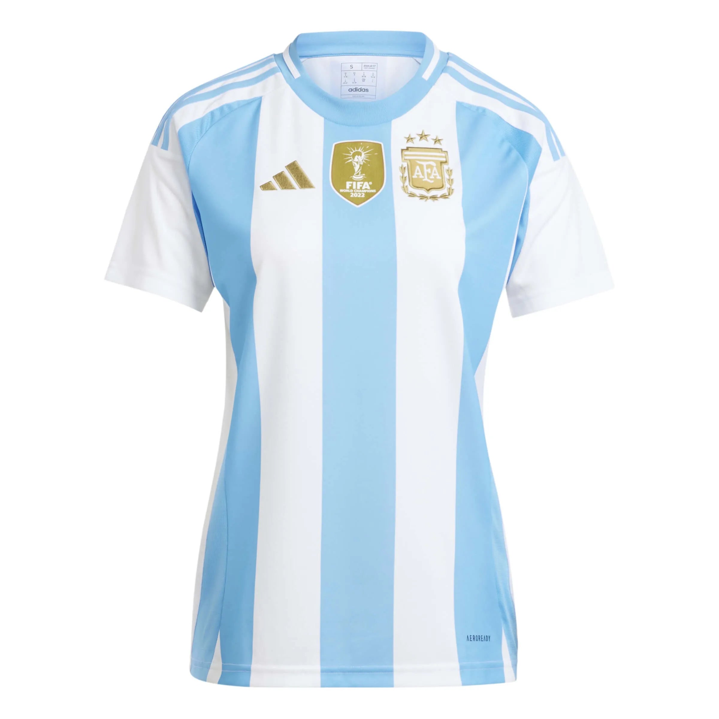 adidas 2024-25 Argentina Women's Stadium Home Jersey Women's Jersey Top