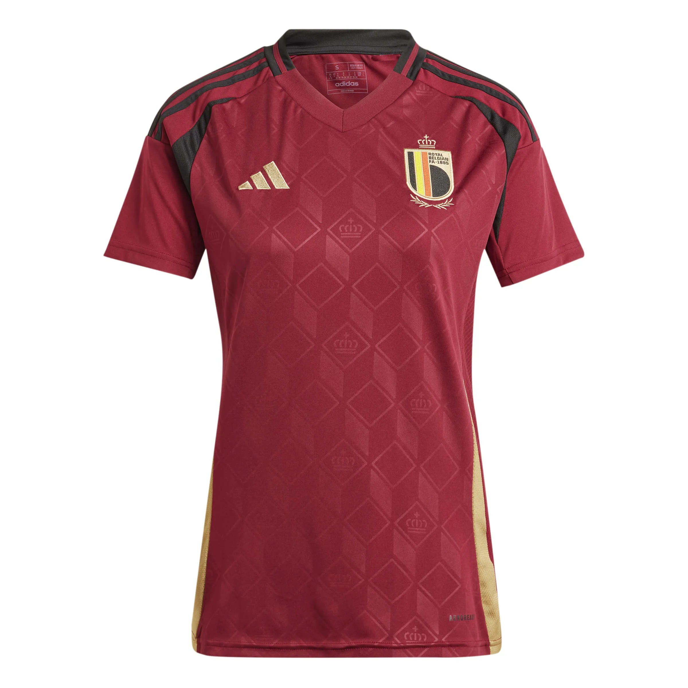 adidas 2024-25 Belgium Women's Stadium Home Jersey Luxury Jersey Tee