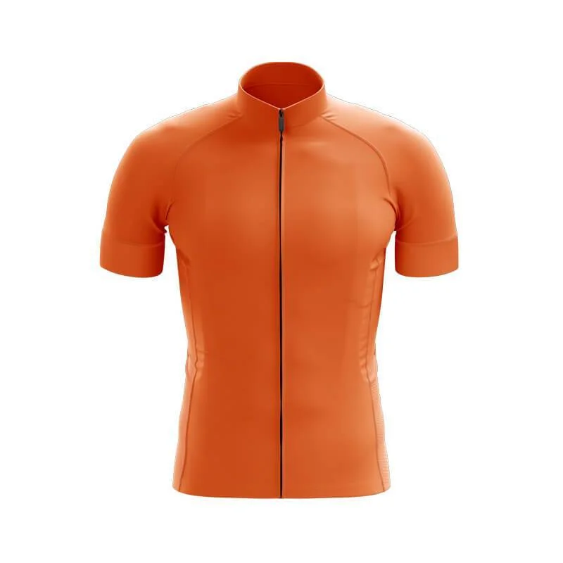 Basic Hi-Viz Orange Shortsleeve Jersey [CLEARANCE] Polo Neck Jersey Top