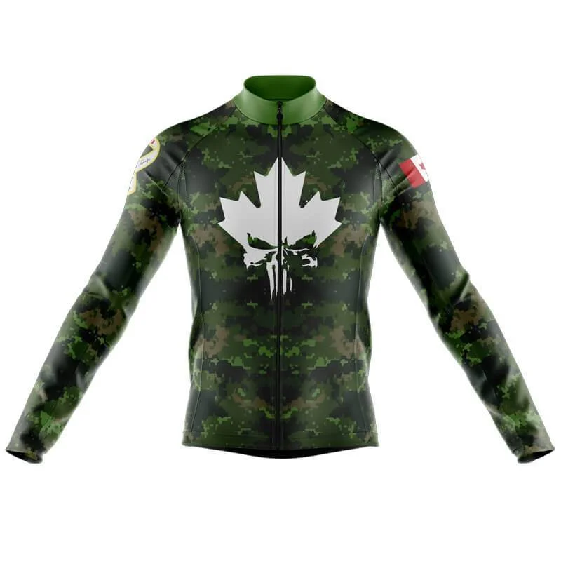 CADPAT Skull Long Sleeve Club Jersey [CLEARANCE] Winter Jersey Top