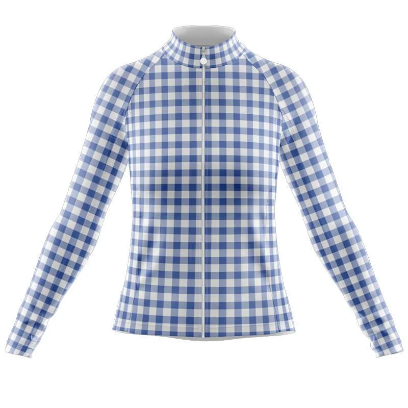 Checkered (Blue) Longsleeve Jersey [CLEARANCE] Autumn Jersey Shirt