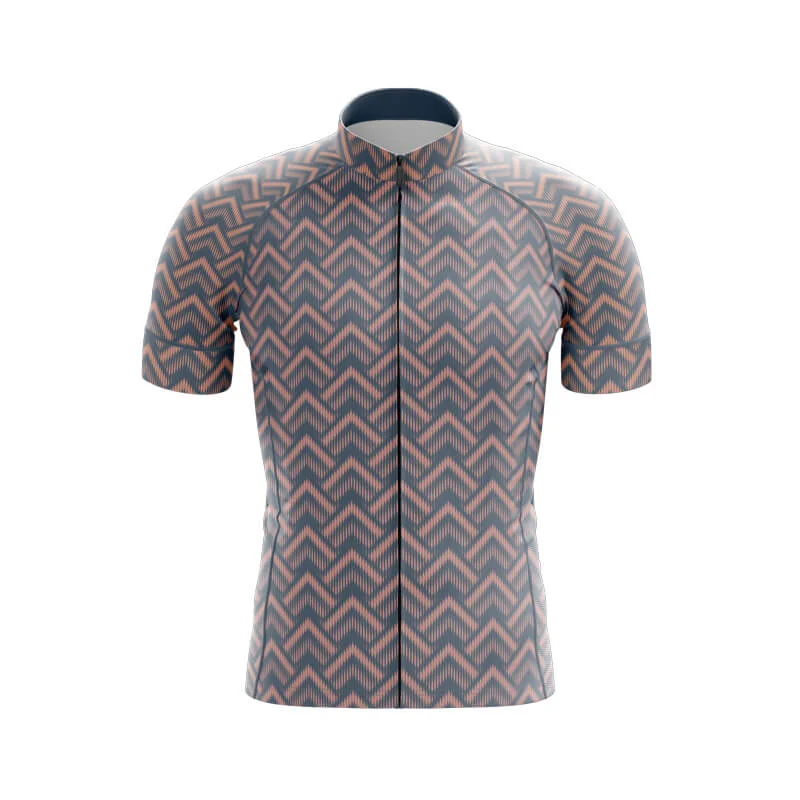 Chevron Club Jerseys (Gray-Peach) Gold Jersey Tee