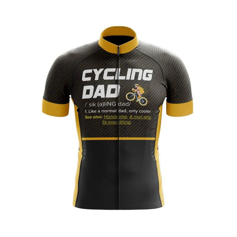 Cycling Dad (Black) Shortsleeve Jersey [CLEARANCE] Seasonal Jersey Tee