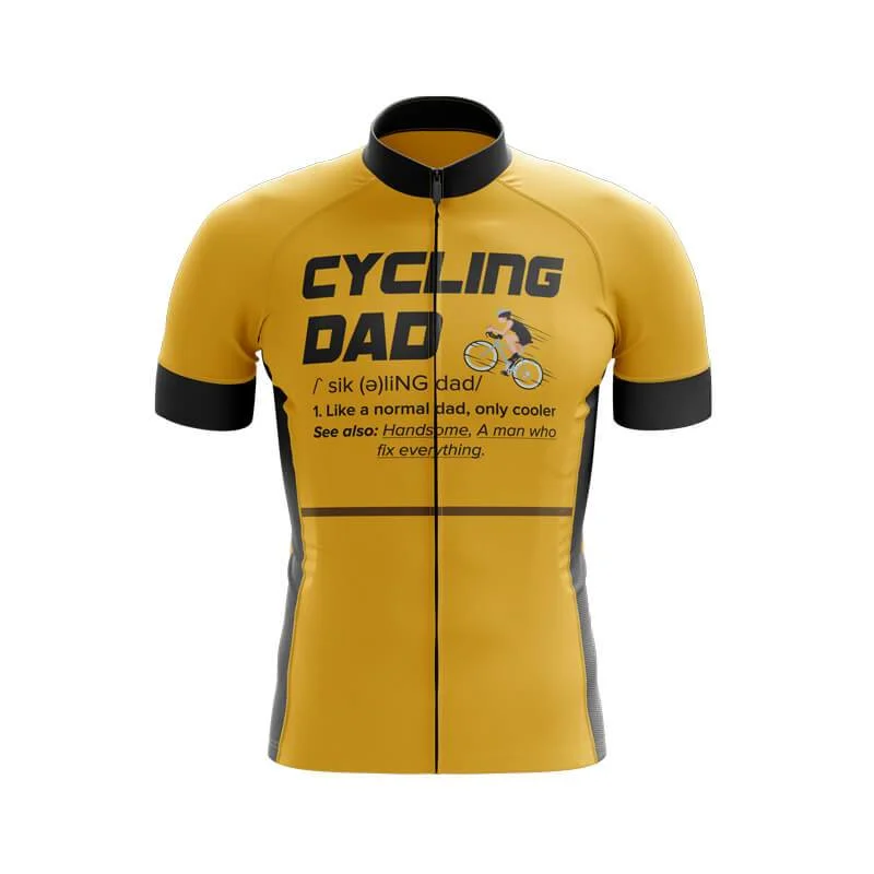 Cycling Dad (Yellow) Shortsleeve jersey [CLEARANCE] Limited Edition Jersey Tee