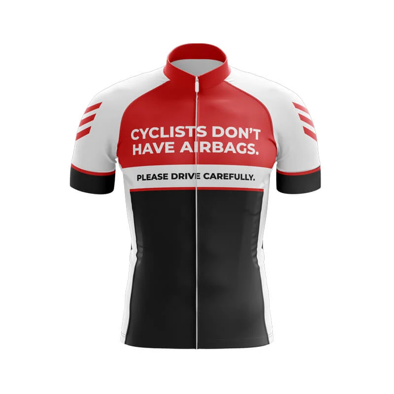 Cyclists Don't Have Air Bags Club Jerseys (V2) Silk Jersey Blouse