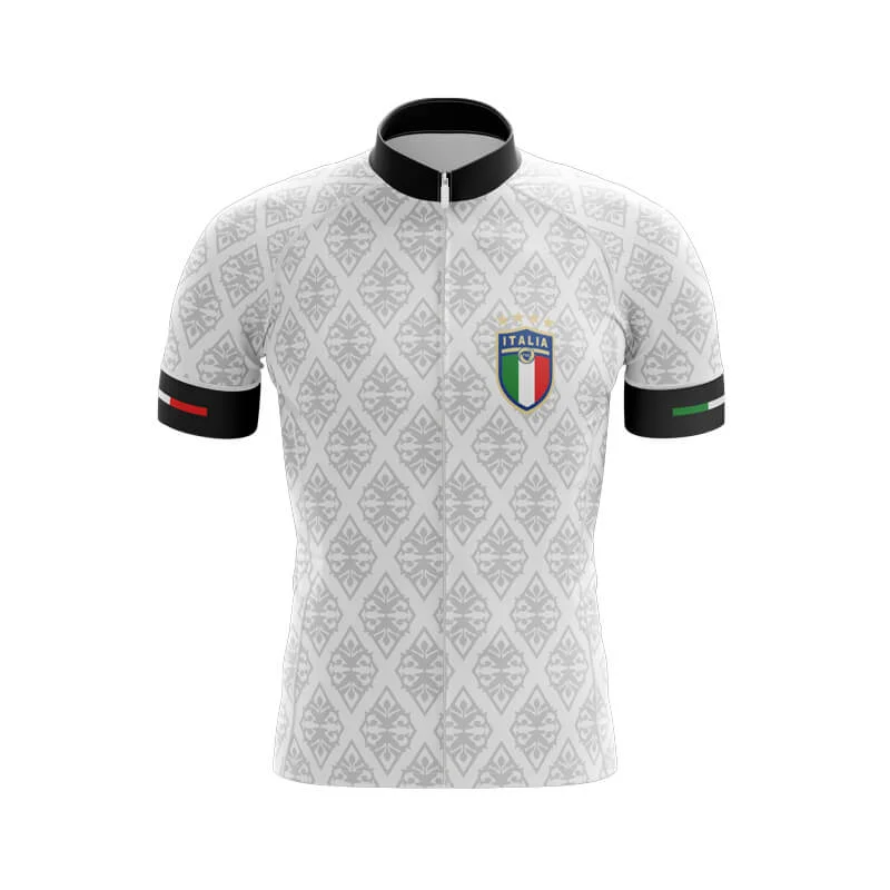 Italy Football Club Jerseys (White) Silver Jersey Tee