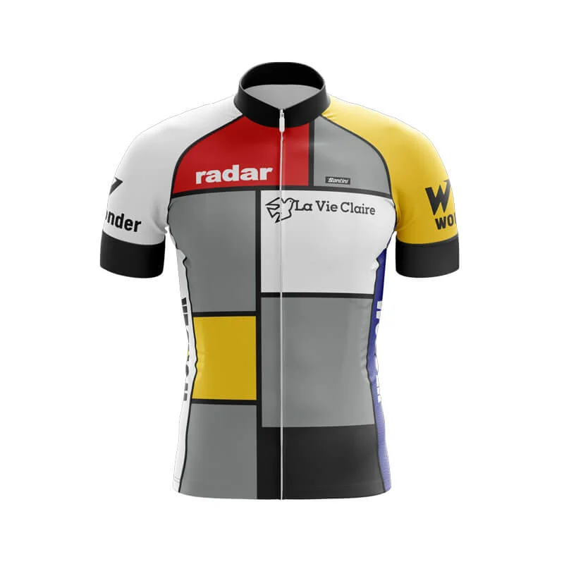 La Vie Claire Club Jerseys Striped Jersey Top