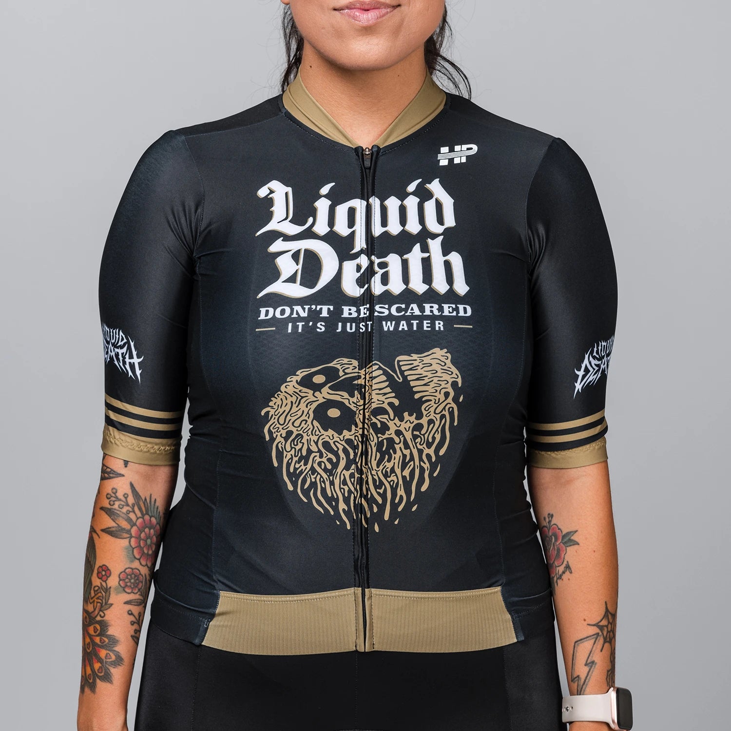 Liquid Death Blox Women's Jersey Bronze Jersey Tee