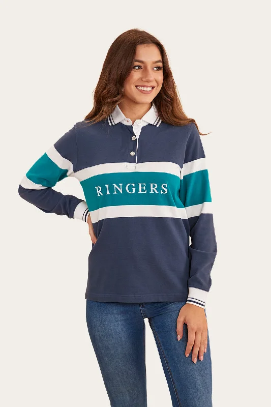 Lottie Womens Rugby Jersey - Navy Winter Jersey Top