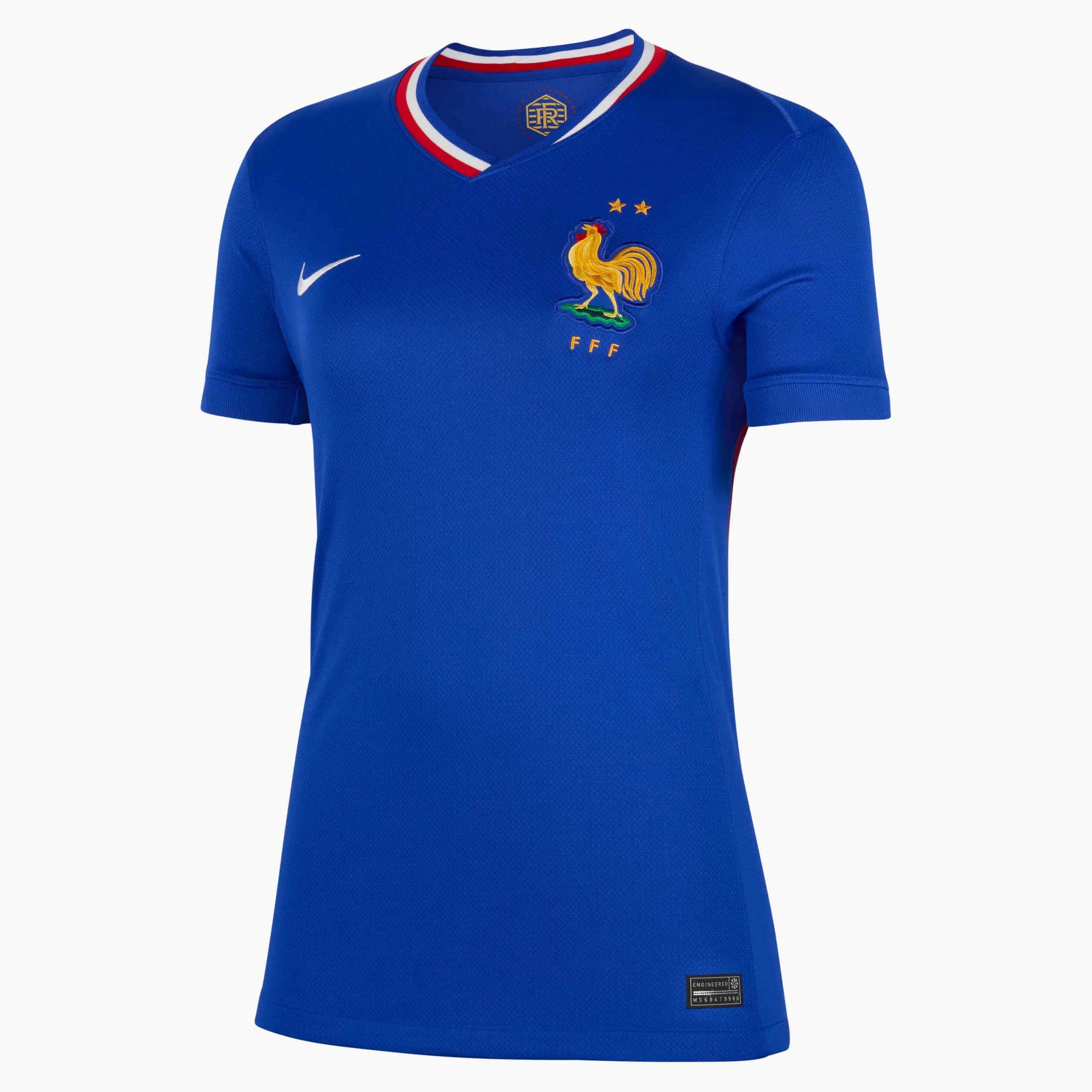 Nike 2024-25 France Women's Stadium Home Jersey Sophisticated Jersey Tee
