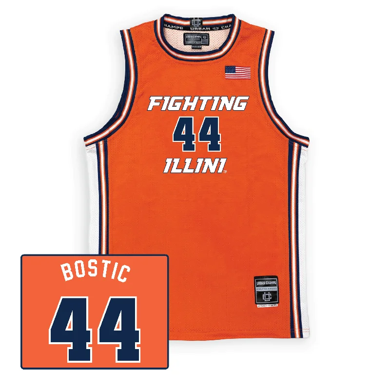 Orange Women's Basketball Fighting Illini Jersey Women's Jersey Top