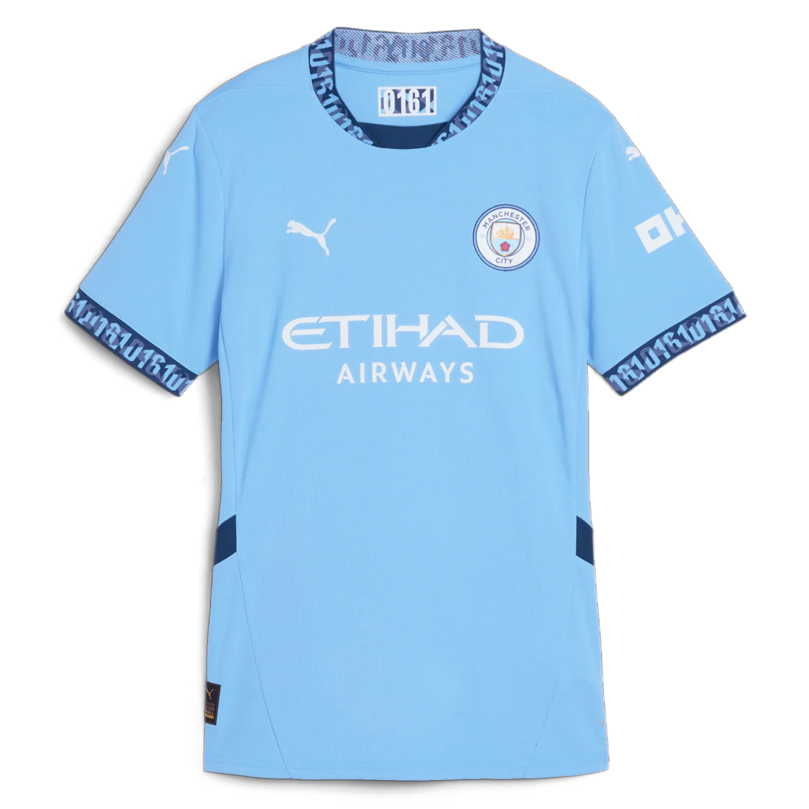 Puma 2024-25 Manchester City Women's Stadium Home Jersey Pastel Jersey Tee