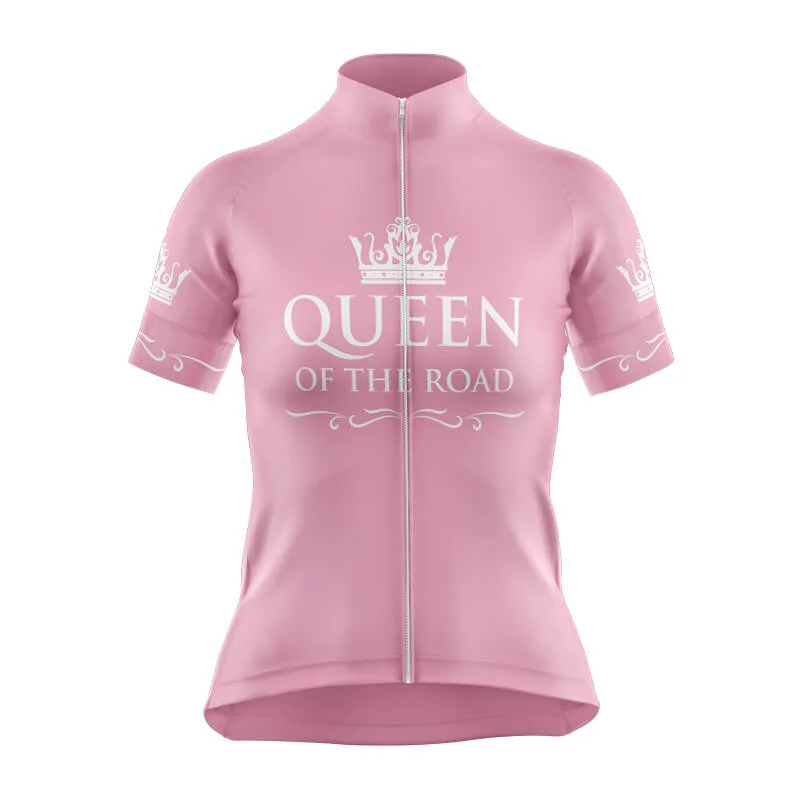 Queen of the Road Club Jerseys (V1) (Pink) Dark Color Jersey Shirt