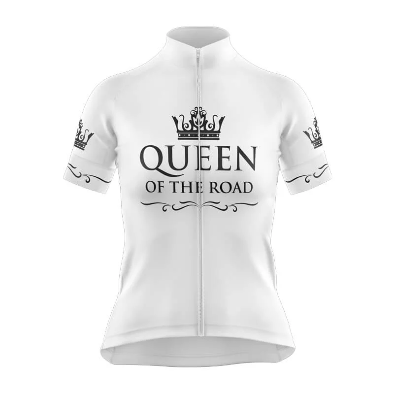Queen of the Road Club Jerseys (V1) (White) Ruby Red Jersey Shirt