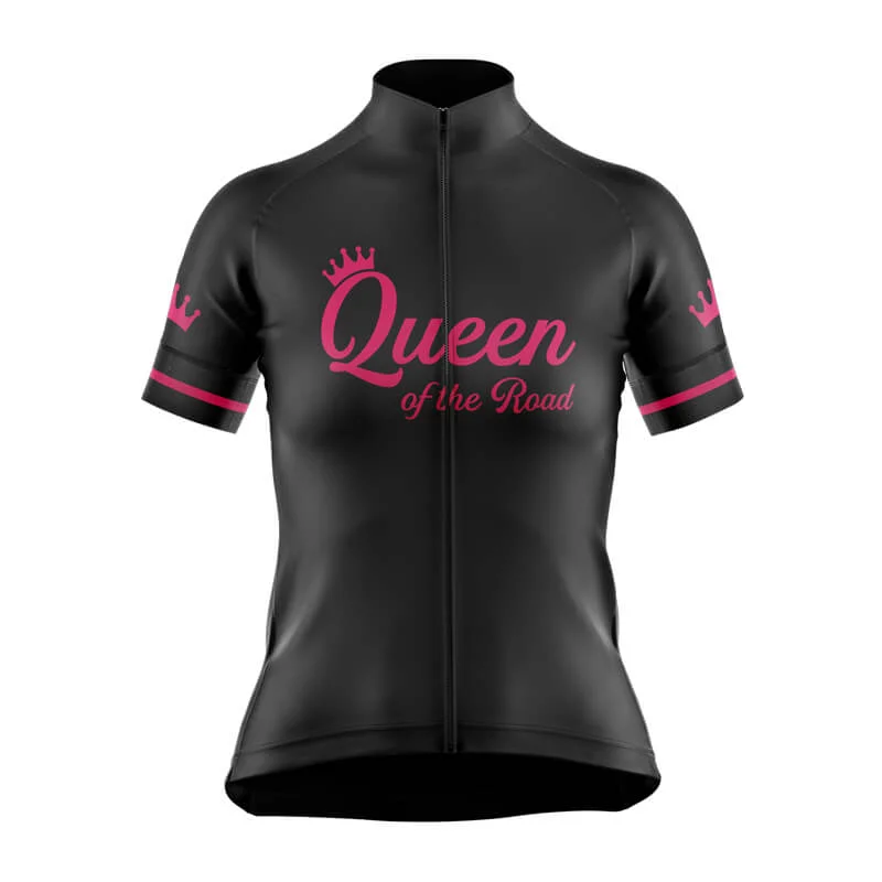 Queen of the Road Club Jerseys (V2) (Black) Patterned Jersey Tee