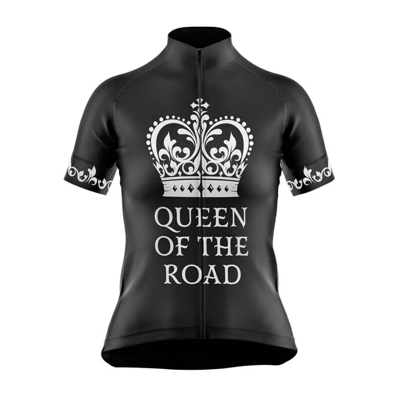 Queen of the Road Club Jerseys (V3) (Black) Long Sleeve Jersey Tee