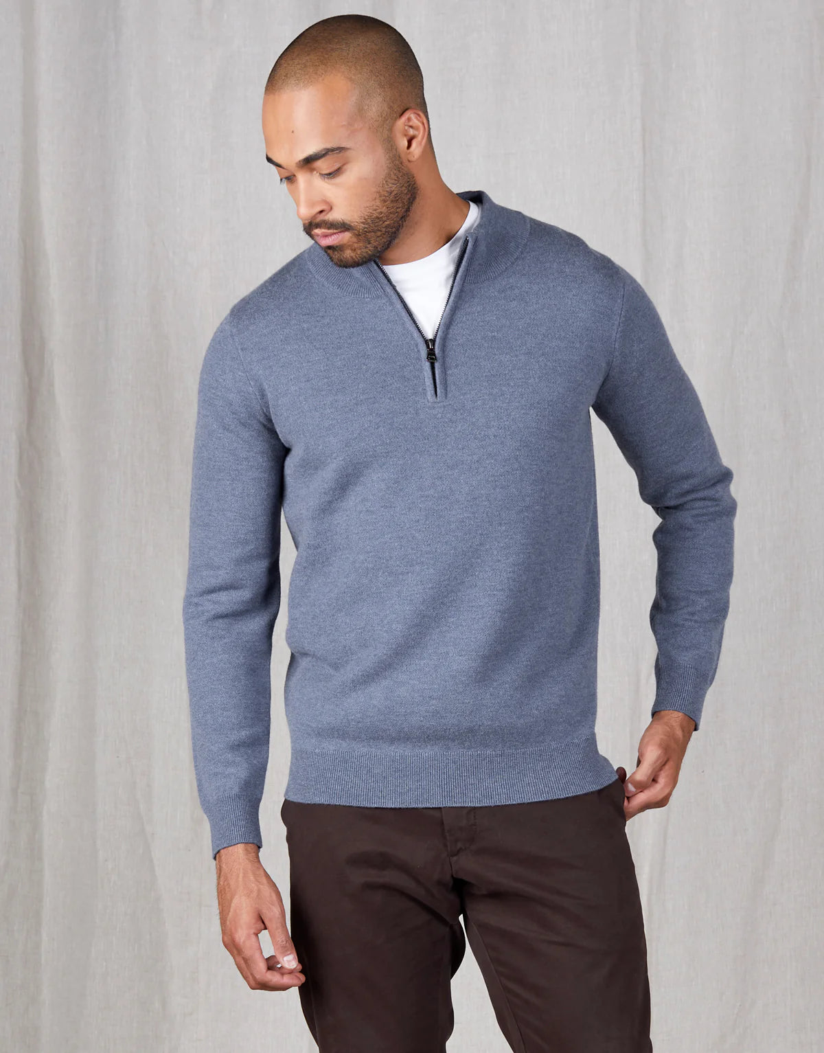 Rembrandt - Mataura 1/4 Zip Jersey - Blue Royal Blue Jersey Shirt