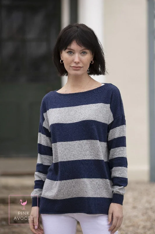 Navy w Mid Grey
