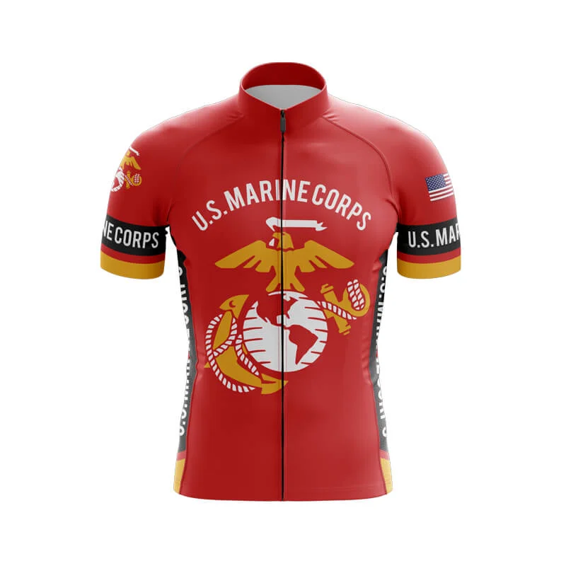 U.S Marine Corps Club Jerseys (V1) (Red) Retro Jersey Tee