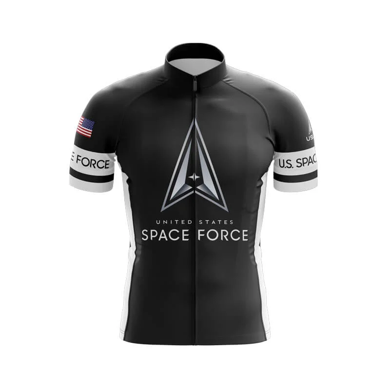 U.S Space Force Club Jerseys (V5) (Black) High Neck Jersey Shirt