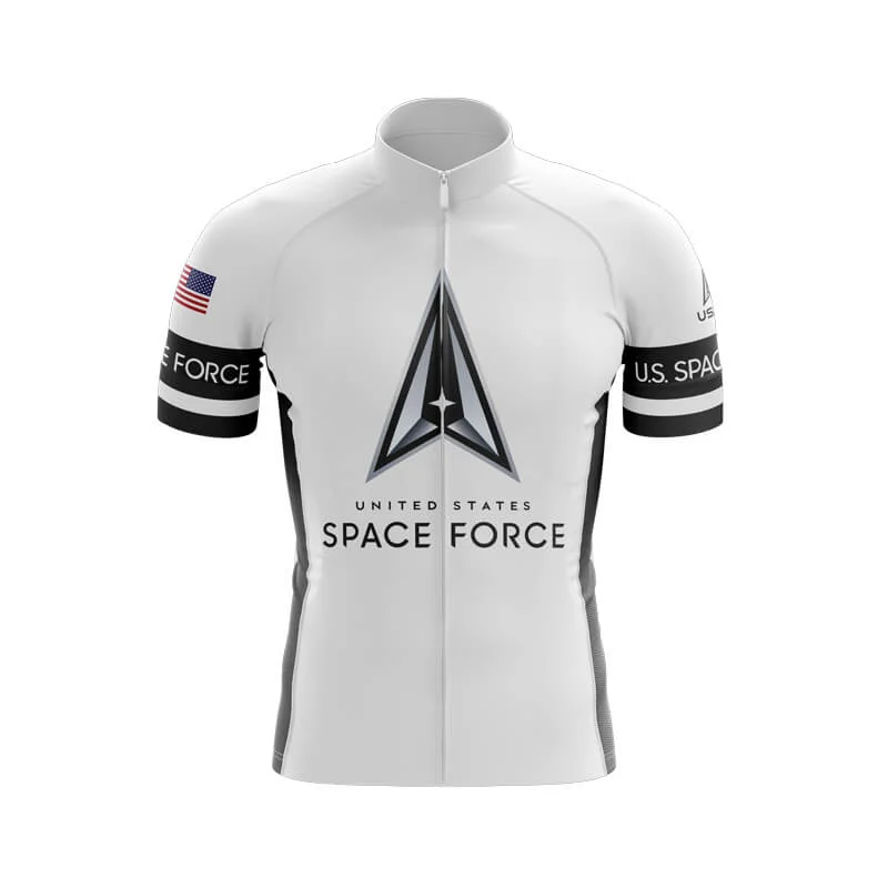 U.S Space Force Club Jerseys (V5) (White) Long Sleeve Jersey Tee
