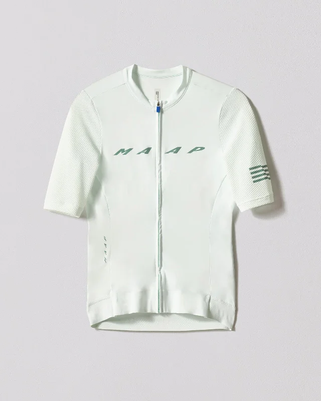 Women's Evade Pro Base Jersey 2.0 - Pale Jade Solid Color Jersey Shirt