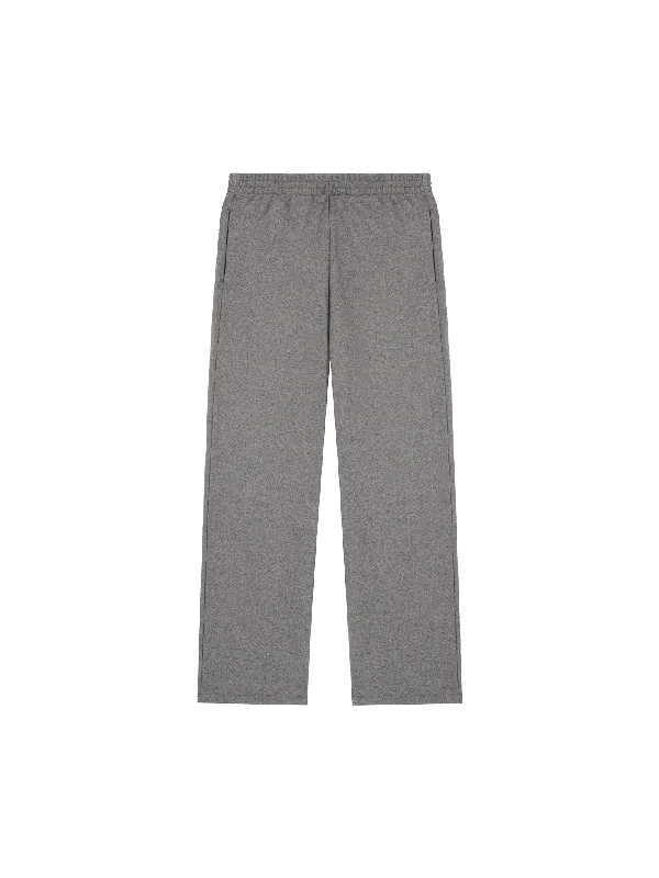 Womens Recycled Wool Jersey Wide-Leg Track Pants—volcanic grey Designer Jersey Tee